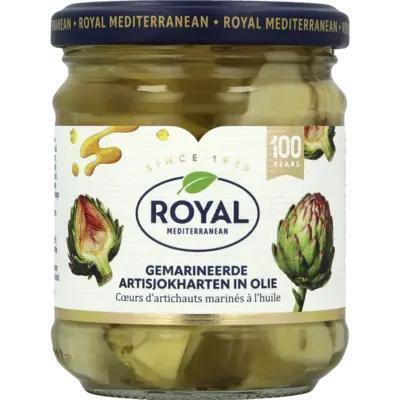 Royal Gemarineerde artisjokharten in olie (190g)