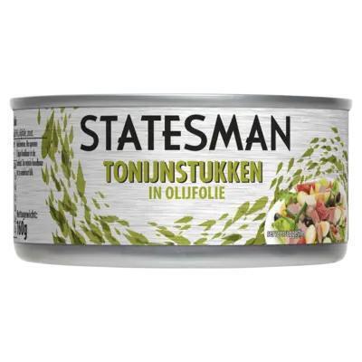 Statesman Tonijn stukken in olijfolie (160g)