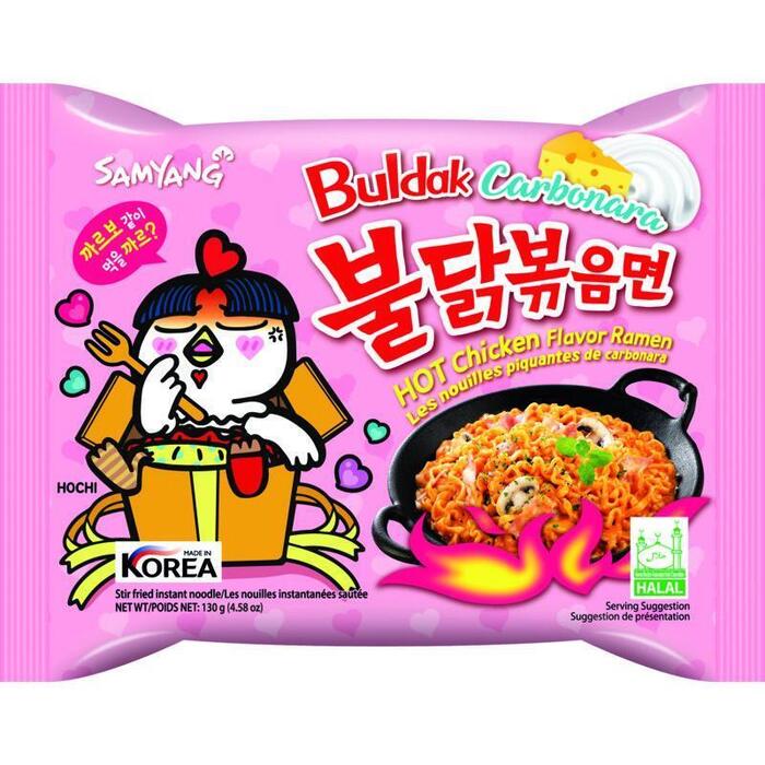 Samyang Instant noodles hot kip carbo (5 × 26g)