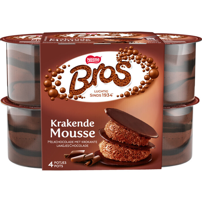 Bros Krakende Mousse 4 x 57g (4 × 57g)