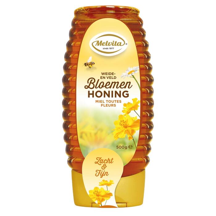 Bloemenhoning vloeibaar (Fles, 500g)