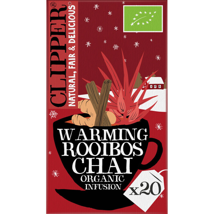 Clipper Warming Rooibos Chai Organic Infusion 20 Stuks 35 g (20 × 1.75g)