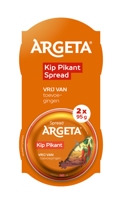 Argeta Kip pikant spread 2-pack (190g)