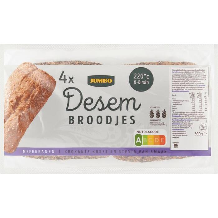 Jumbo - Desem Pave Meerzaden Broodjes - 300g (300g)