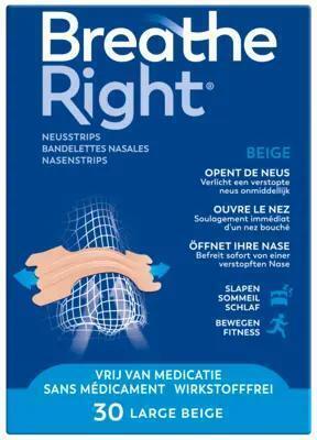 Breathe Right Neusstrips beige