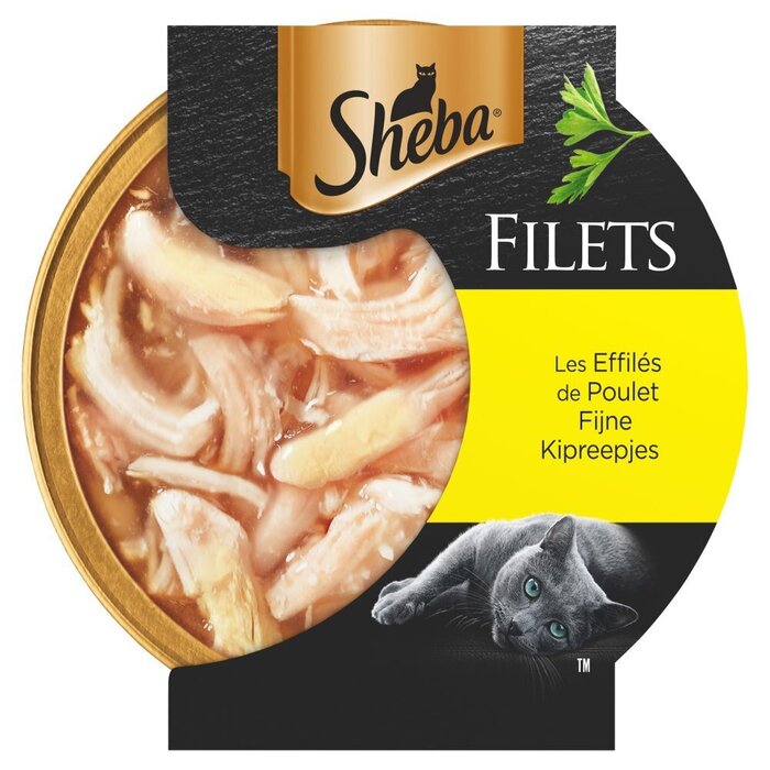 Sheba Filets Kipfilet stukjes in saus kattenvoer 60 g (Kuipje, 60g)