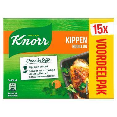 Knorr Bouillon Blokjes Kippen 15 tabletten (15 × 10g)