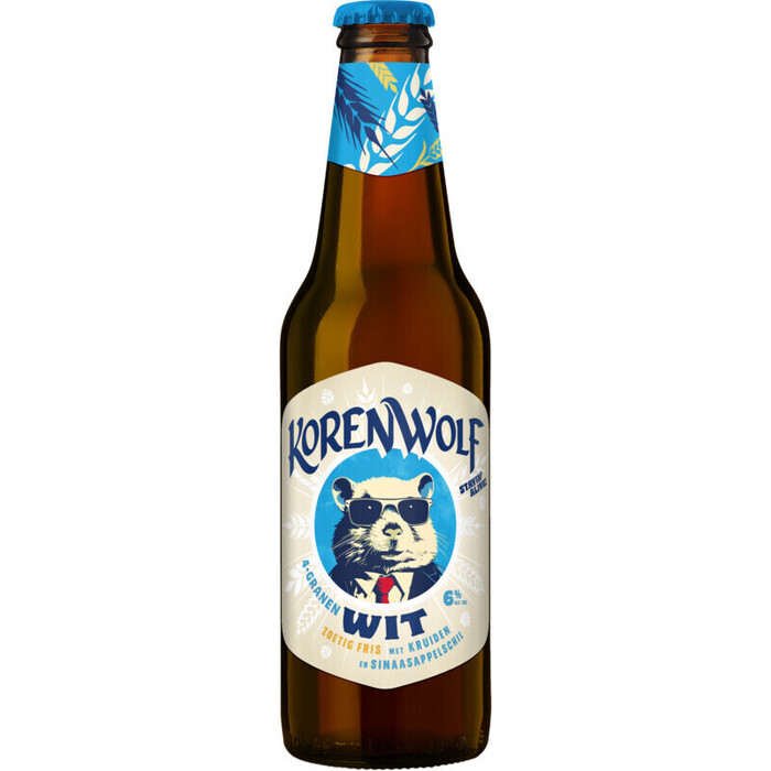 Gulpener Korenwolf 4-granen wit 4-pack (30cl)