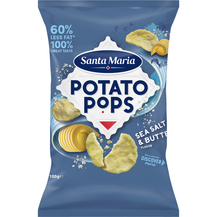 Santa Maria Potato pops salt & butter (100g)