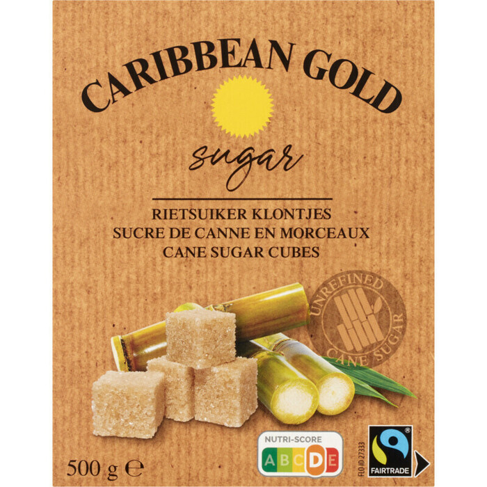 Caribbean Gold Rietsuiker Klontjes Fairtrade 500 g (500g)