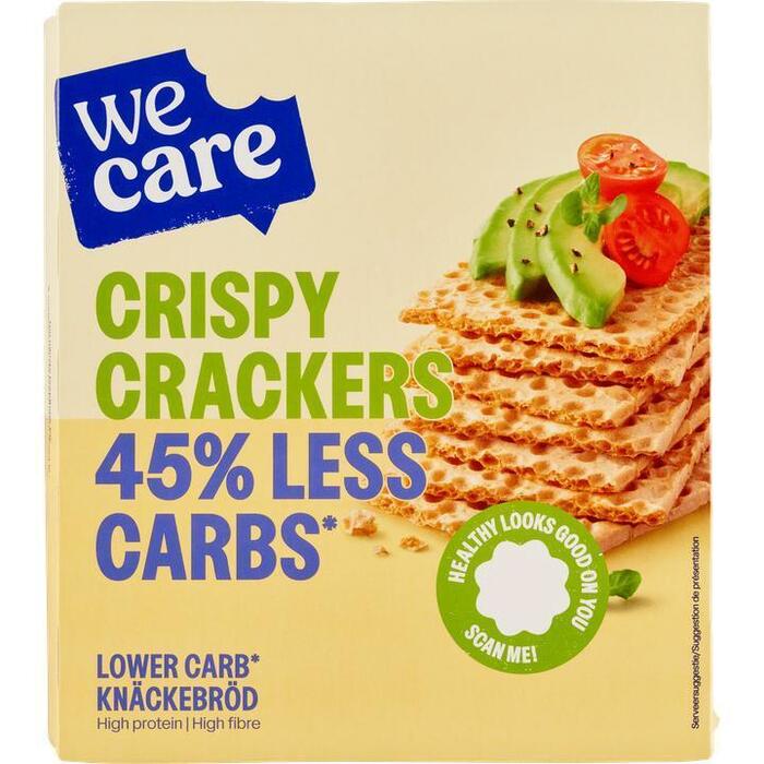 WeCare Crispy Crackers Lower Carb Knäckebröd 2 x 10 Stuks 100g (100g)