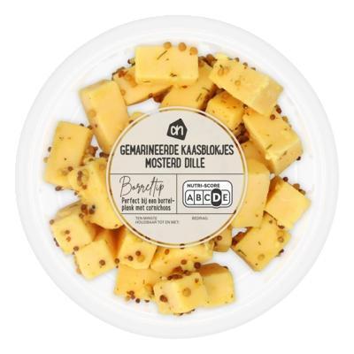AH Gemarineerde kaasblokjes mosterd dille (100g)