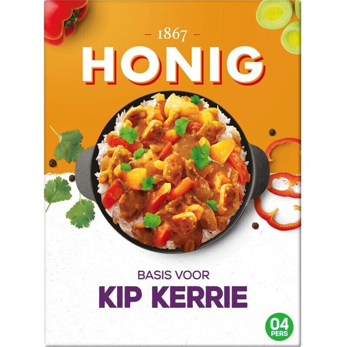 Honig Basis voor kip kerrie (59g)