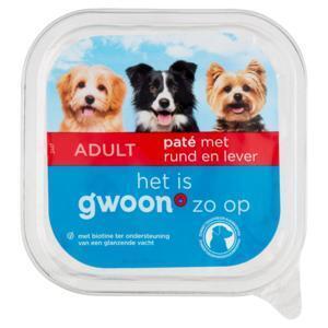 g'woon Paté rund & lever hond (150g)