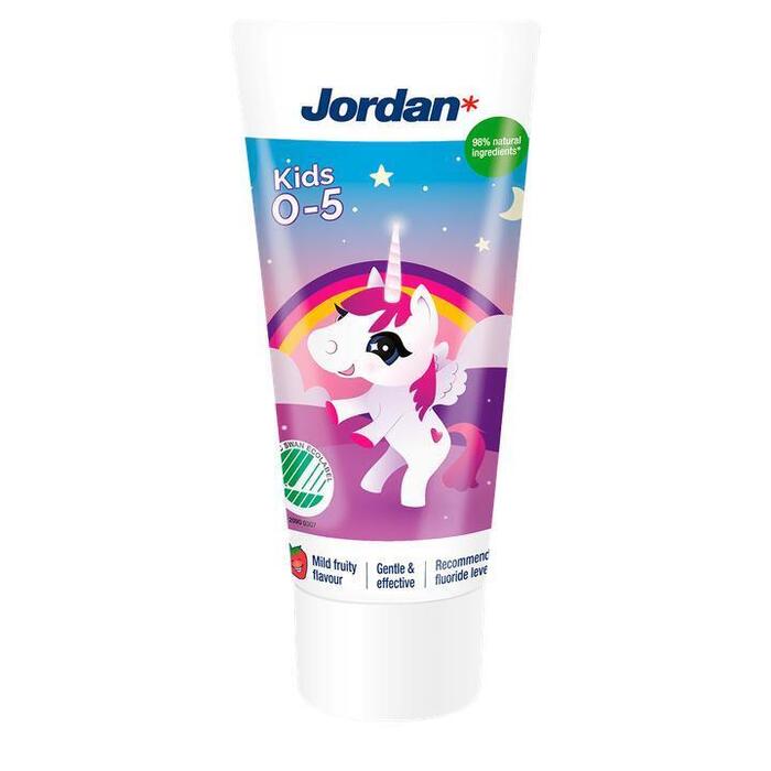 Jordan Tandpasta Milde Frambozensmaak 0-5 Jaar 50 ml (50ml)