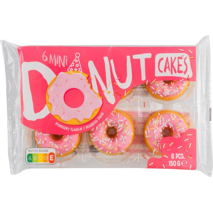 Donut cakejes framboos (Zak, 150g)