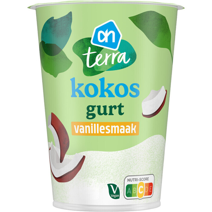 AH Terra Plantaardige kokos gurt vanillesmaak (500g)
