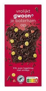 g'woon XXL Hagelslag Puur met Smileys 550 g (550g)