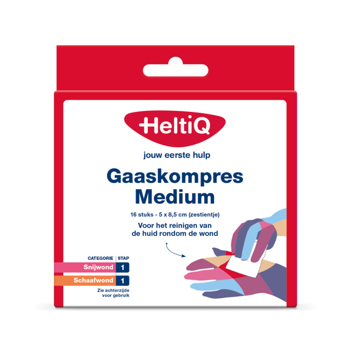 Gaaskompres medium 5 x 8.5 cm (100g)