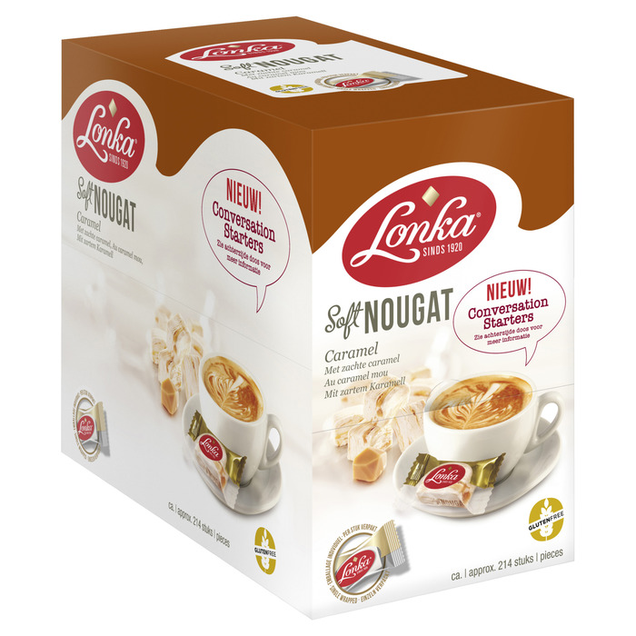 LONKA SOFT NOUGAT KARAMEL 214x12 GR (2.57g)