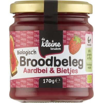 Biologisch broodbeleg aardbei en biet (Pot, 170g)