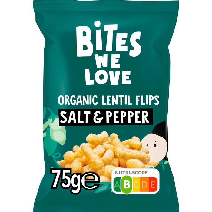 BitesWeLove Flip Its Salt & Pepper Lentil Puffs 75 g (75g)