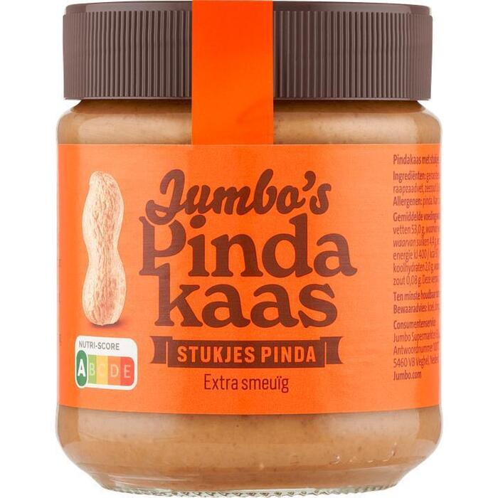 Jumbo's Smeuïge Pindakaas met stukjes pinda 290g (290g)