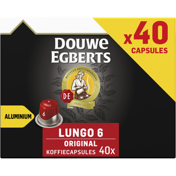 Douwe Egberts Lungo 6 Original 40 capsules (40 × 5.2g)