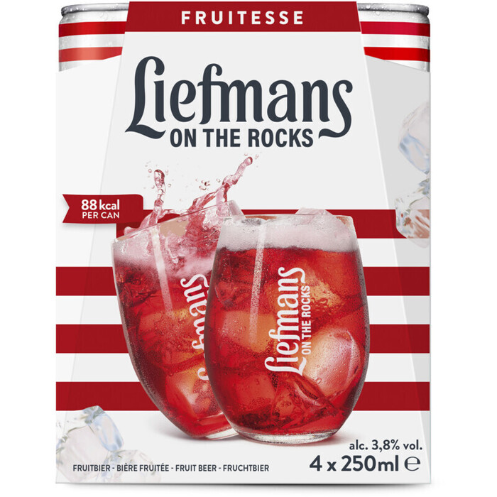 Liefmans fruitesse blik 25cl (4 × 250ml)
