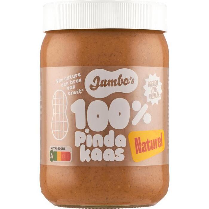 Jumbo's 100% Pindakaas Naturel 600 g (600g)