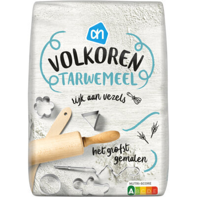 Volkoren tarwemeel (zak, 1kg)