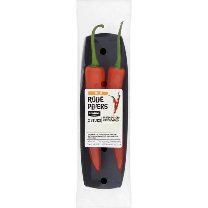 JUMBO Mild Rode Pepers 2 Stuks
