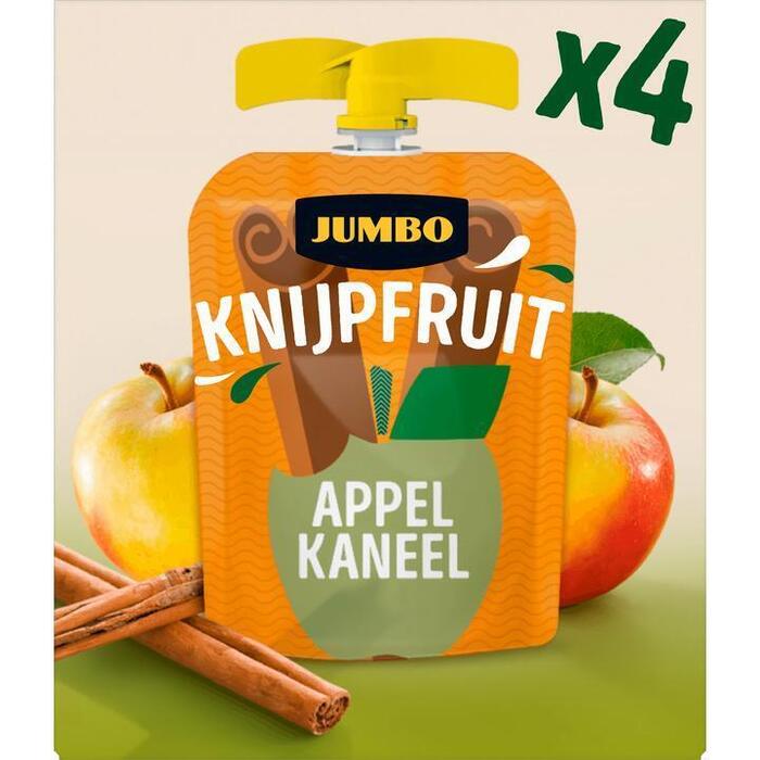 Jumbo Knijpfruit Appel Kaneel 4 x 90 g (4 × 90g)