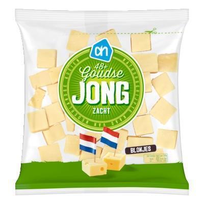 Goudse kaas jong 48+ blokjes (200g)