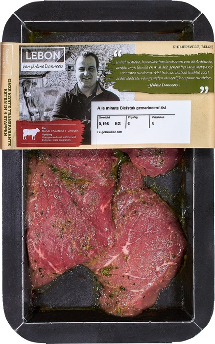 Gemarineerde biefstuk à la minute (160g)