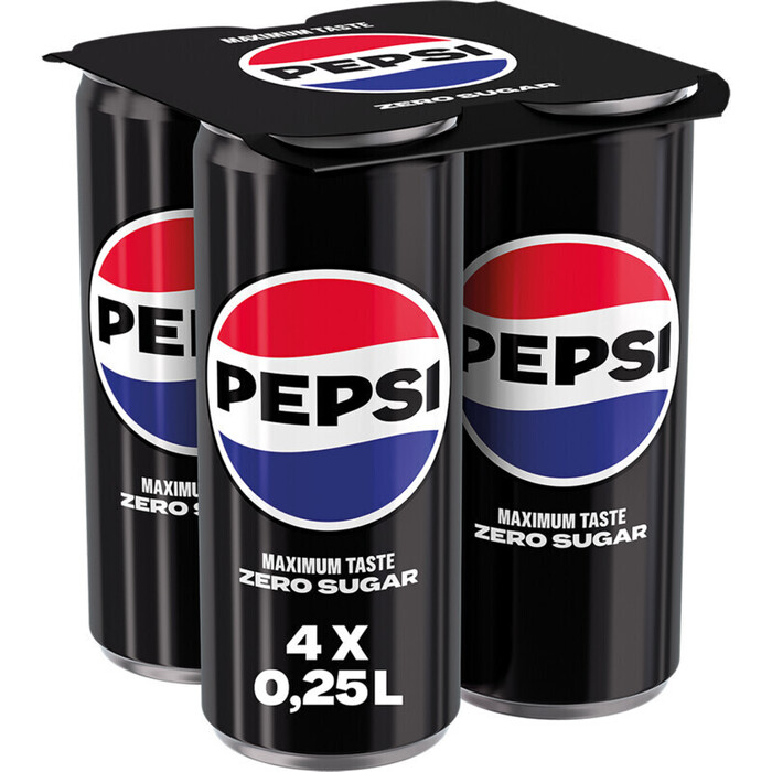 Pepsi Zero 4-pack (4 × 250ml)
