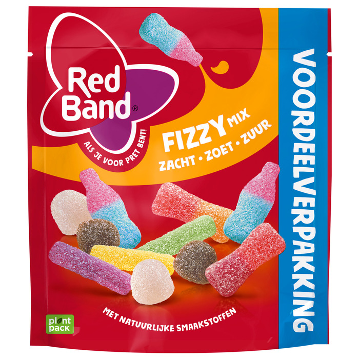 Red Band Fizzy Mix Zacht Zoet Zuur Voordeelverpakking 330 g (330g)