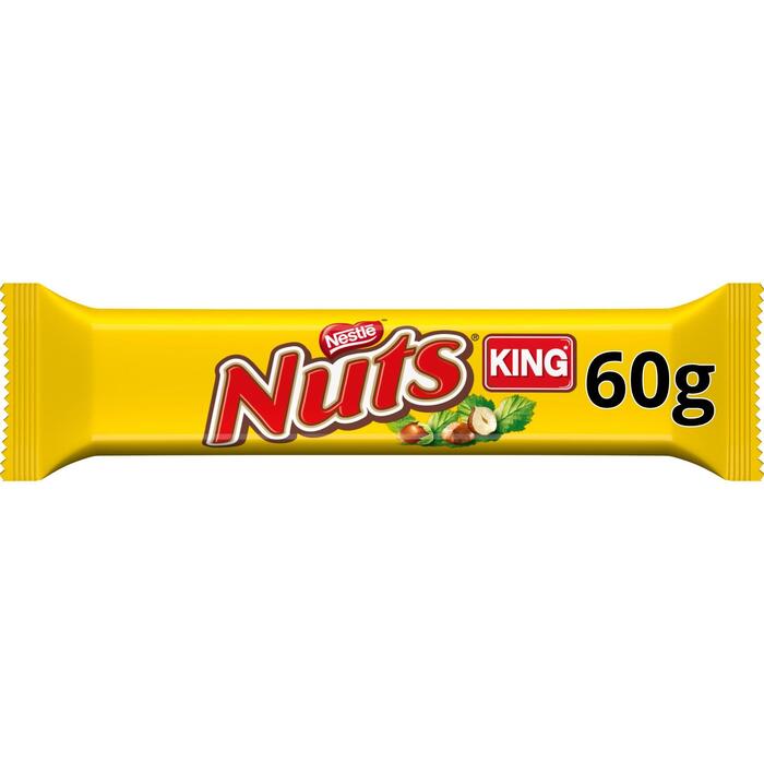 NUTS melk chocolade karamel hazelnoot King Size 60 g (60g)