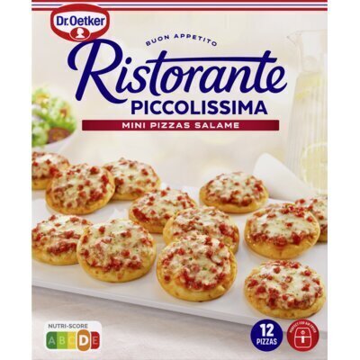 Dr. Oetker Ristorante Piccolissima Salame Mini Pizza's 3 x 4 Stuks 288g (288g)