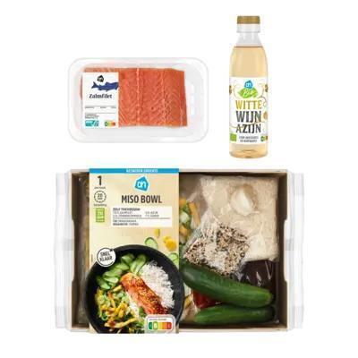 AH Gesneden Verspakket Miso Bowl Zalm 1pers