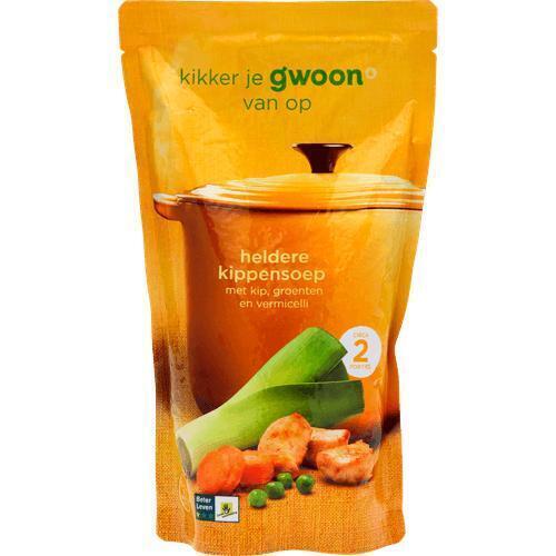 g'woon Soep in Zak Kip 570 ml