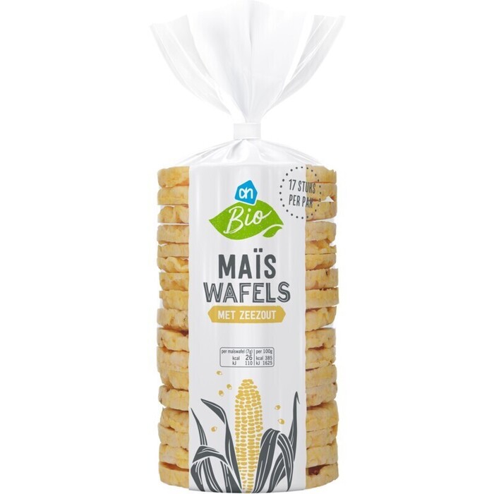 AH Biologisch Maïswafels met zeezout (120g)