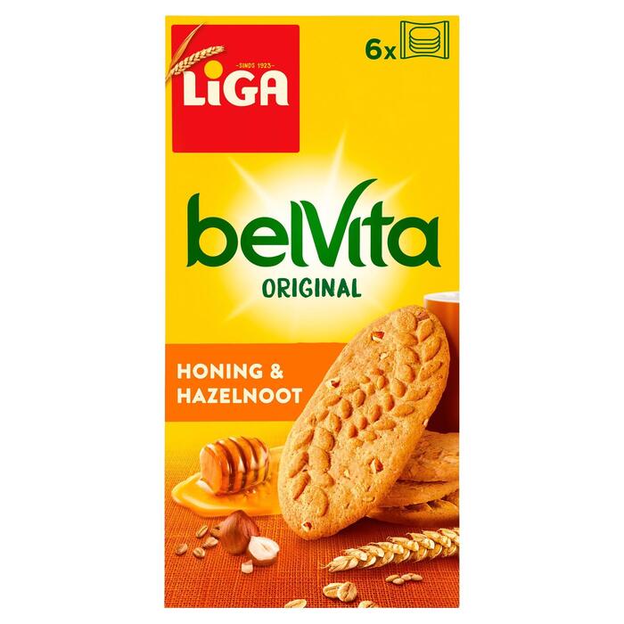 Belvita Breakfast Honing & Hazelnoot (Pak, 6 × 50g)