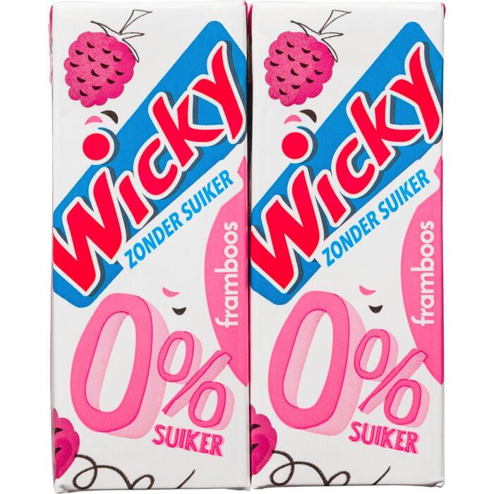 Wicky Framboos zonder suiker (Set, 10 × 200ml)