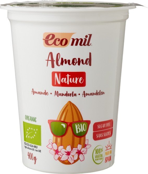 Ecomil Almond Nature 400 g Suikervrij (370g)