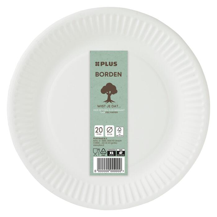 Bord karton FSC 23cm