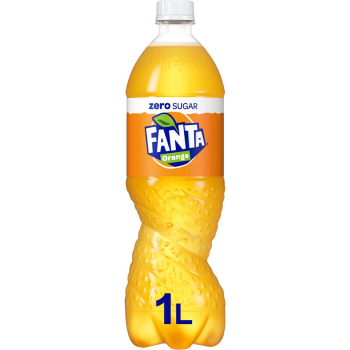 Fanta Orange zero (Fles, 1L)