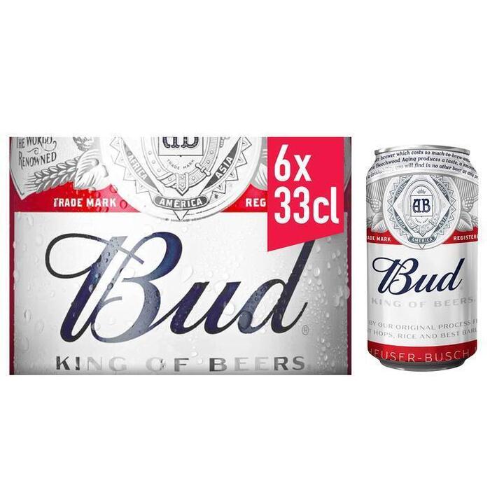 BUD CAN 6 x 33 cl DOLLY BUDGADM (rol, 6 × 33cl)