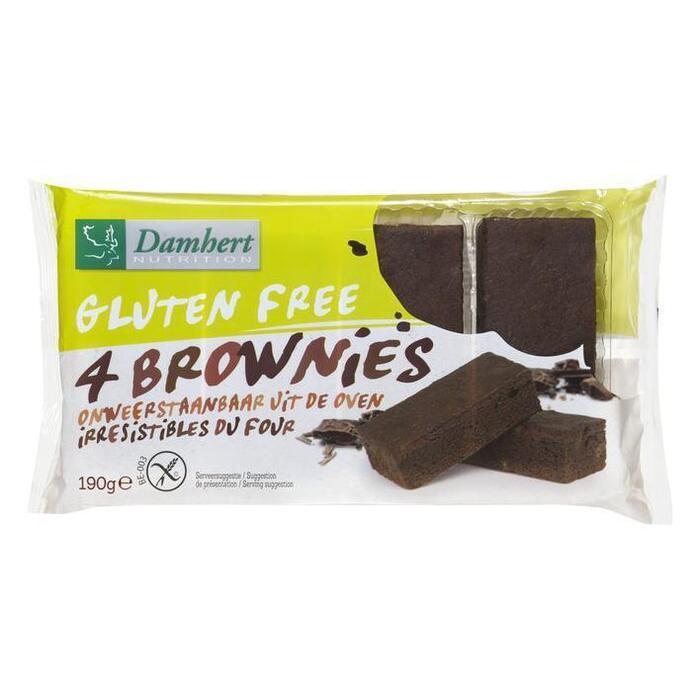 Damhert Nutrition Glutenvrij Brownies 190g (Pak, 190g)