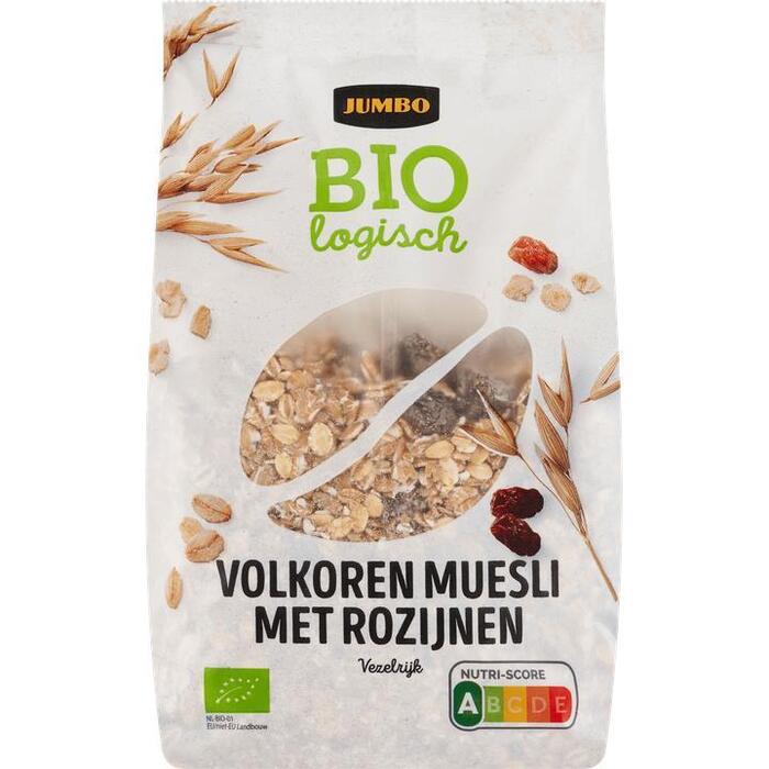 Jumbo Biologisch Volkoren Muesli met Rozijnen 500g (500g)